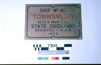 Ship No. 42 TOWNSVILLE built and engined by State Dockyard, Newcastle - NSW, 1952