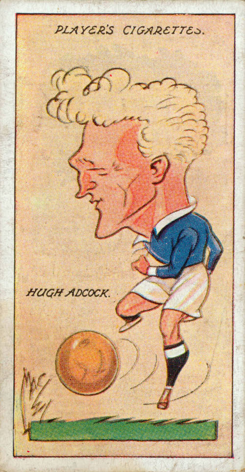 Player's Cigarettes. Football caricatures by Mac.