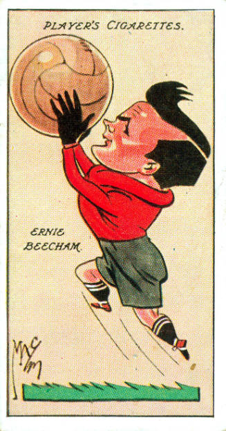 Player's Cigarettes. Football caricatures by Mac.