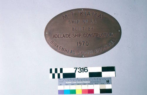 MT KIAMA, Ship No. 65, built by Adelaide Ship Construction, 1970 ...