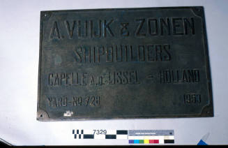 A. Vuijk & Zonen, shipbuilders, Capelle aan den Ijssel - Holland, Yard No. 728, 1953