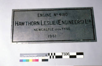 Engine No. 4180, Hawthorne Leslie (Engineers) Ltd. Newcastle Upon Tyne, 1961