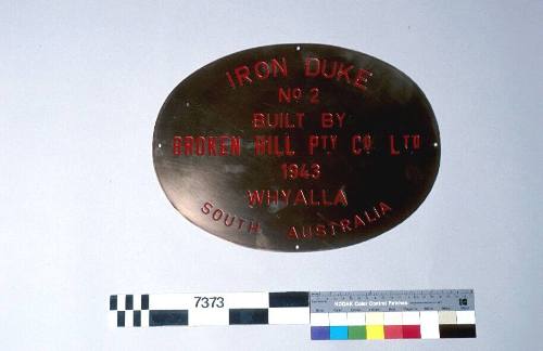 IRON DUKE, No. 2, built by Broken Hill Pty Co. Ltd, 1943, Whyalla, South Australia