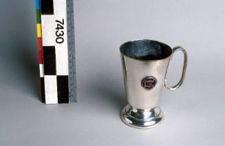 Metal mug from SS ORUNCAL, Australasian United Steam Navigation Company Ltd.