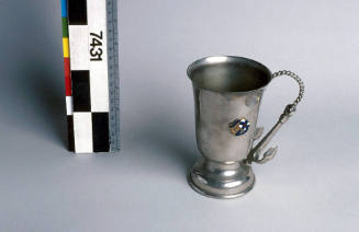 Metal trophy mug from TSMV MANOORA, Adelaide Steamship Company Limited.