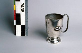 Metal trophy mug from MV MANOORA, Adelaide Steamship Company Limited.