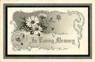 Front of memoriam card  for Thomas Martin Gilbert