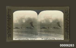 American fleet in Australia, at anchor in Port Phillip Bay