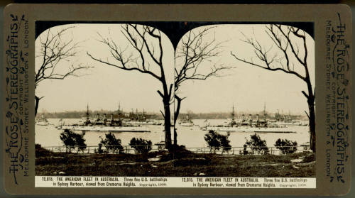 American fleet in Australia, US battleships in Sydney Harbour