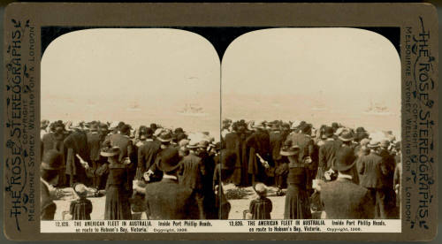 American fleet in Australia, inside Port Phillip heads