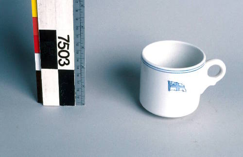 Cup used on SS MOBIL AUSTRALIS, Associated Steamships Pty Ltd.