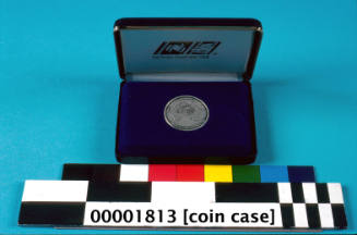 United States Coast Guard Academy case for USCG EAGLE commemorative medallion 00001812 celebrating Australia's bicentenary in 1988