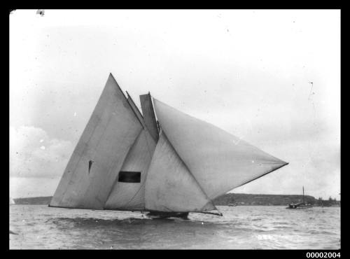 18-footer GOLDING on Sydney Harbour