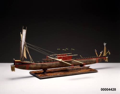 Model of a Torres Strait canoe