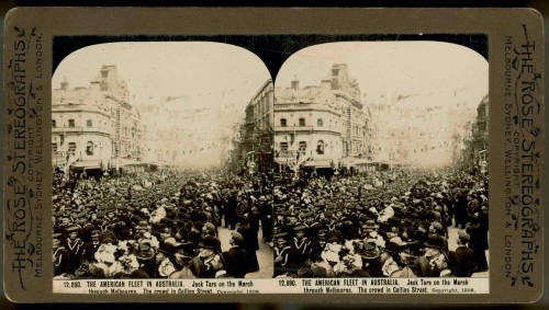 American fleet in Australia, the Jack Tars on the march through Melbourne