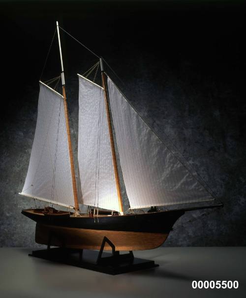 Model of the schooner yacht AMERICA