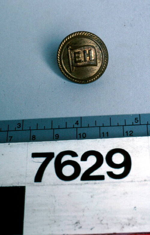 Uniform button from Ellermans and Hall Line.