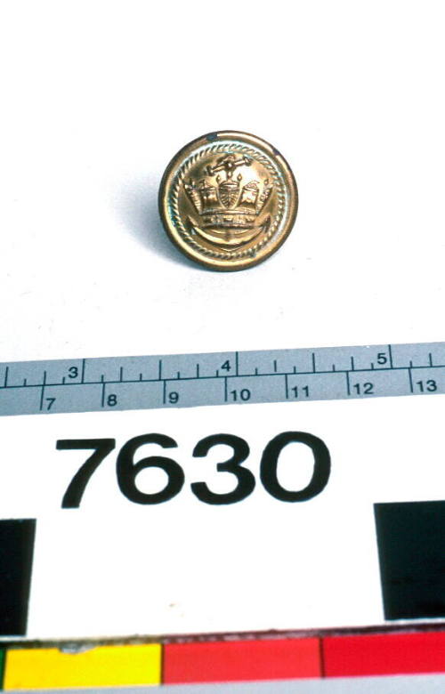 Uniform button from the Merchant Navy