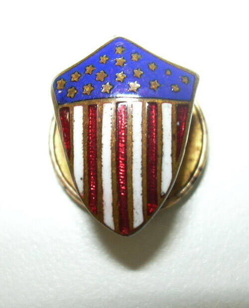 American flag badge