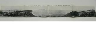 Panoramic picture of the arrival of the American Fleet at Sydney