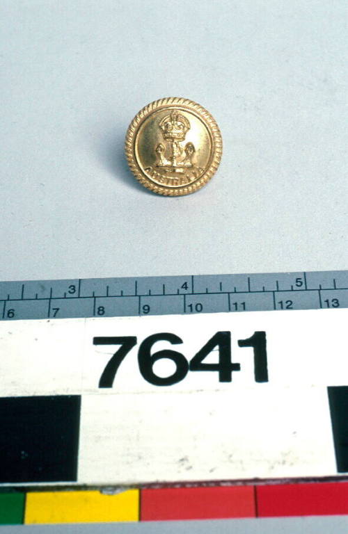 Uniform button from Royal Australian Navy.