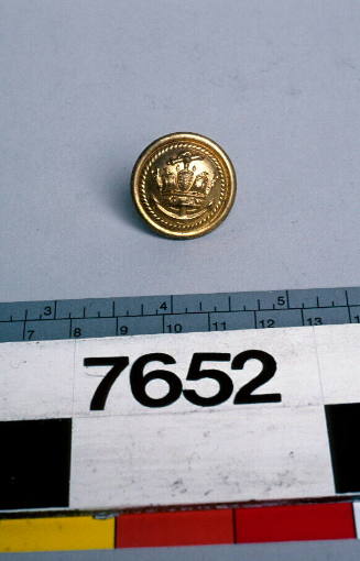 Uniform button from the Merchant Navy