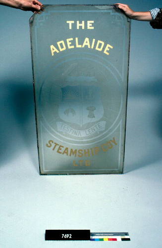 The Adelaide Steamship Coy Ltd glass panel