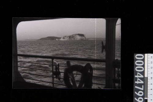 View of 'The Needles' from migrant ship NEW AUSTRALIA