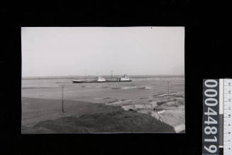 A ship passing through the Suez Canal