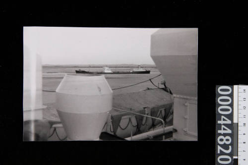 A ship passing through the Suez Canal