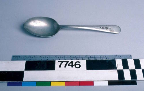 Tablespoon with engraved inscription for the Adelaide Steamship Company Limited.