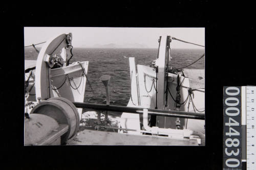 Coastal view from the migrant ship NEW AUSTRALIA