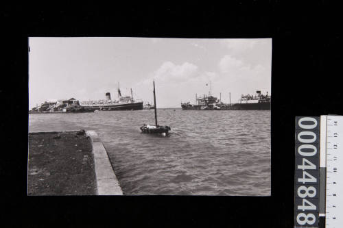 Ships moored in Aden Harbour