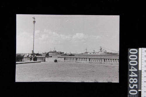 Ships dressed in Aden Harbour, Yemen