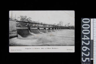 Irrigation in Victoria, Weir of River Goulburn