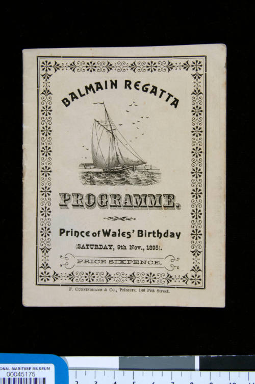 Balmain Regatta Prince of  Wale's Birthday 1895