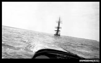 Four masted barque under tow