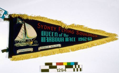 Sydney Flying Squadron Queen of the Harbour Race 1962 - 1963 : TOPWEIGHT :  Patricia Walden