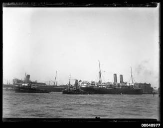 RMS ORSOVA and tugs ST OLAVES and HEROIC