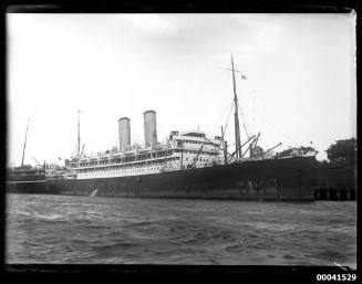 RMS ORVIETO of the O.S.N Line at the Orient Line Wharf Saturday afternoon 22 December 1923