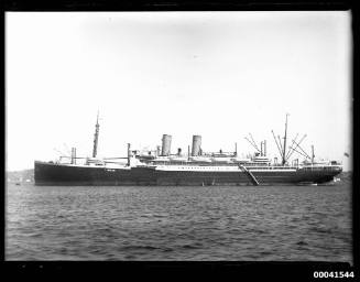 RMS ORMUZ at the P&O buoy on Saturday afternoon 1 March 1924