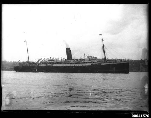 SS SOPHOCLES leaving for Brisbane Tuesday 30 October 1923, from Fort Macquarie Point