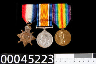 WWI medals: 1914-1915 Star, British War Medal and Victory Medal : Douglas Ballantyne Fraser, Royal Australian Naval Bridging Train