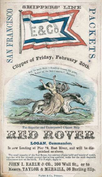 RED ROVER Shippers' Line packets San Francisco -  Clipper of Friday February 20th