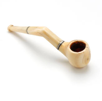 Scrimshaw tobacco pipe