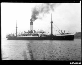 SS AGAMEMNON leaving for the UK on Saturday morning 29 November 1924