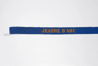 Cap tally from French ship JEANNE D'ARC