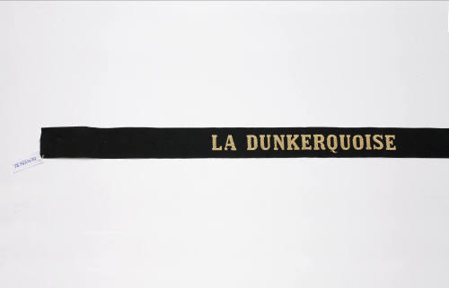 Cap tally from the French ship LA DUNKERQUOISE