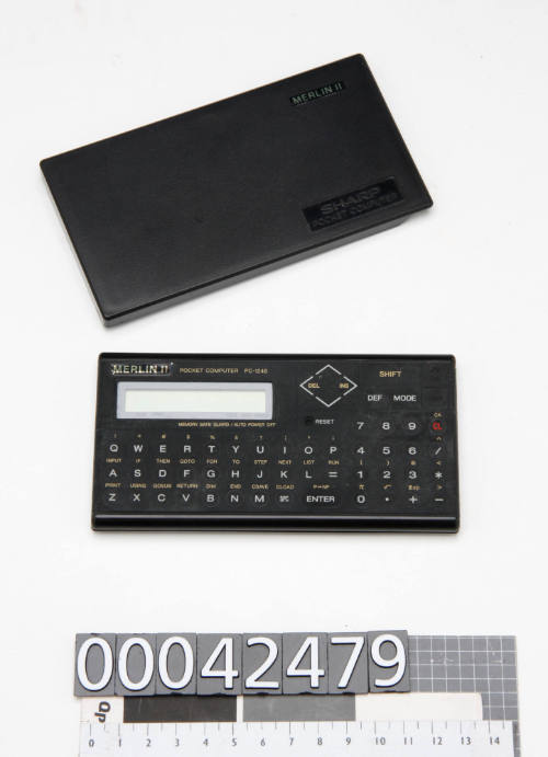 Merlin pocket calculator used on board BERRIMILLA II