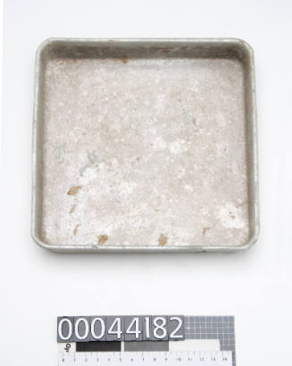 Metal container, originally used to store nuclei and failed pearls